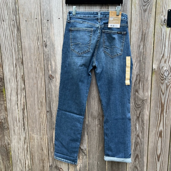 SILVER Authentic Jeans Curvy Mid Slim Jeans size 10 -L 27 NWT - Picture 10 of 10